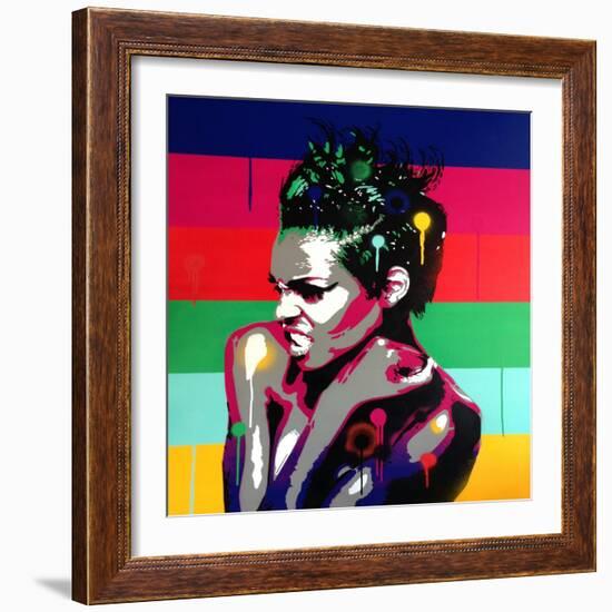 Afro Punk 1-Abstract Graffiti-Framed Giclee Print