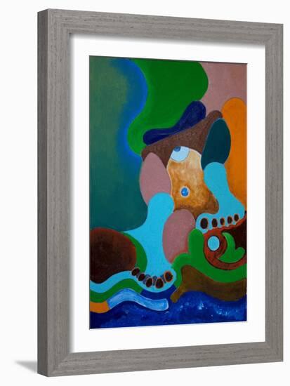 After a Heavy Beating, the Giant Washes His Wounds at the Well, 2009-Jan Groneberg-Framed Giclee Print