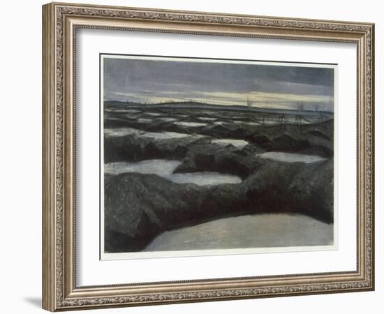 After a Push, from British Artists at the Front, Continuation of the Western Front, 1918-Christopher Richard Wynne Nevinson-Framed Giclee Print