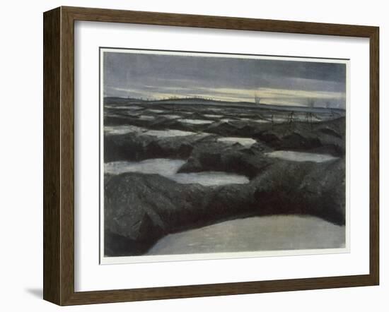 After a Push, from British Artists at the Front, Continuation of the Western Front, 1918-Christopher Richard Wynne Nevinson-Framed Giclee Print