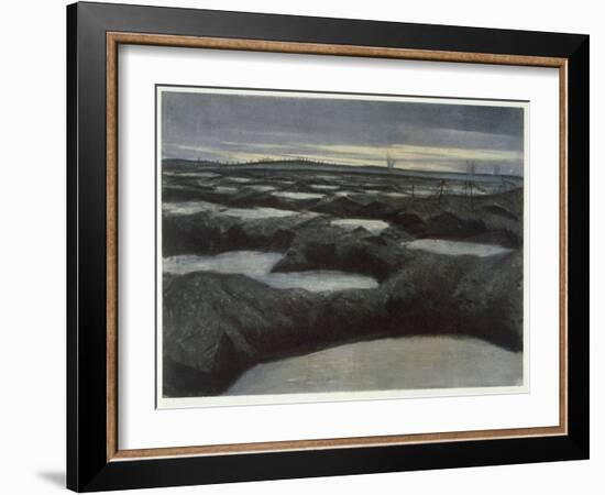 After a Push, from British Artists at the Front, Continuation of the Western Front, 1918-Christopher Richard Wynne Nevinson-Framed Giclee Print