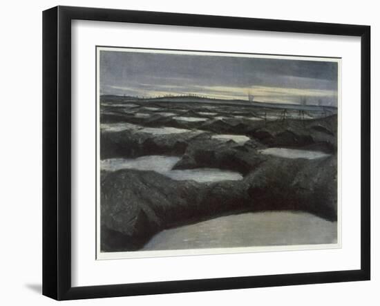 After a Push, from British Artists at the Front, Continuation of the Western Front, 1918-Christopher Richard Wynne Nevinson-Framed Giclee Print