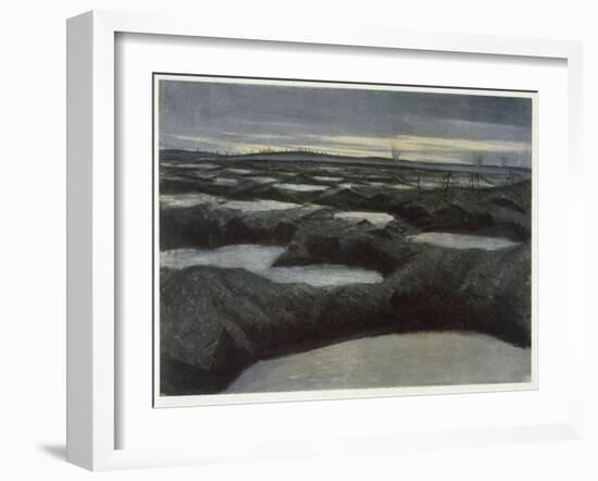 After a Push, from British Artists at the Front, Continuation of the Western Front, 1918-Christopher Richard Wynne Nevinson-Framed Giclee Print