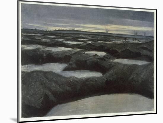 After a Push, from British Artists at the Front, Continuation of the Western Front, 1918-Christopher Richard Wynne Nevinson-Mounted Giclee Print