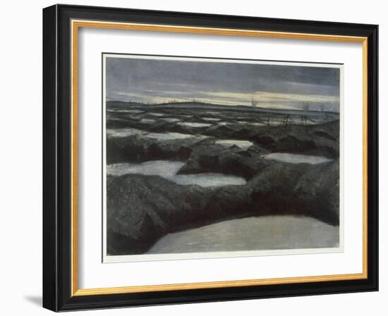 After a Push, from British Artists at the Front, Continuation of the Western Front, 1918-Christopher Richard Wynne Nevinson-Framed Giclee Print