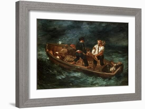 After a Shipwreck, 1847-Eugene Delacroix-Framed Giclee Print