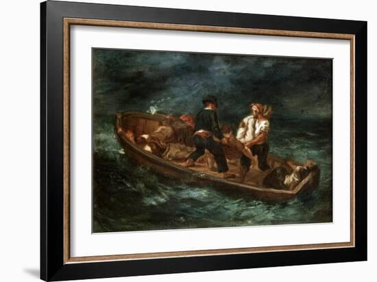 After a Shipwreck, 1847-Eugene Delacroix-Framed Giclee Print