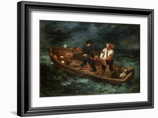 After a Shipwreck, 1847-Eugene Delacroix-Framed Giclee Print