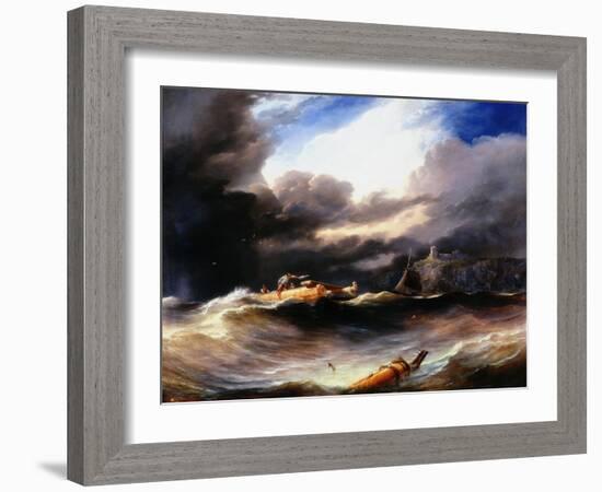 After a Storm-John Wilson Carmichael-Framed Giclee Print