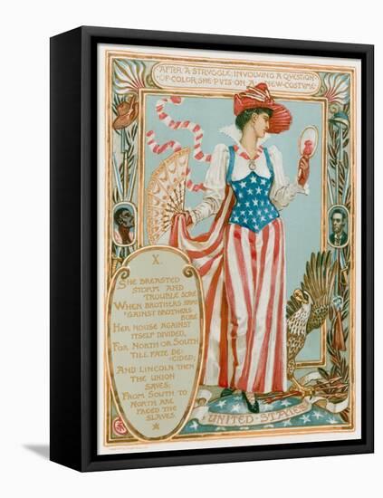 After a Struggle Involving a Question of Colour-Walter Crane-Framed Premier Image Canvas
