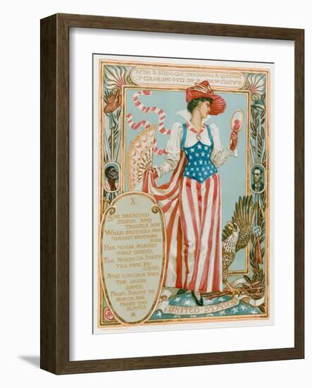 After a Struggle Involving a Question of Colour-Walter Crane-Framed Giclee Print