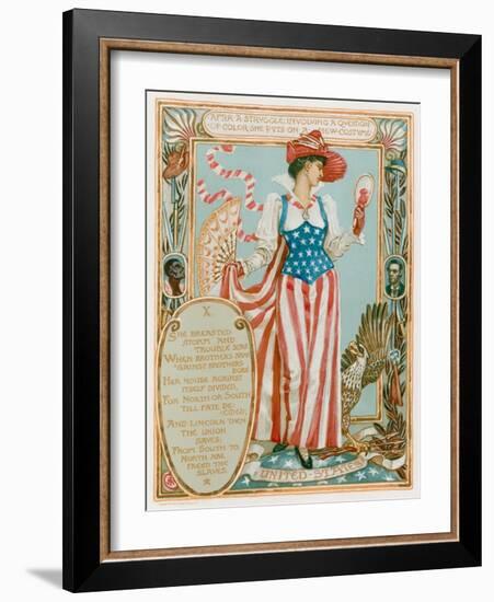 After a Struggle Involving a Question of Colour-Walter Crane-Framed Giclee Print