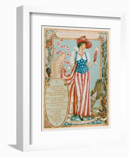 After a Struggle Involving a Question of Colour-Walter Crane-Framed Giclee Print