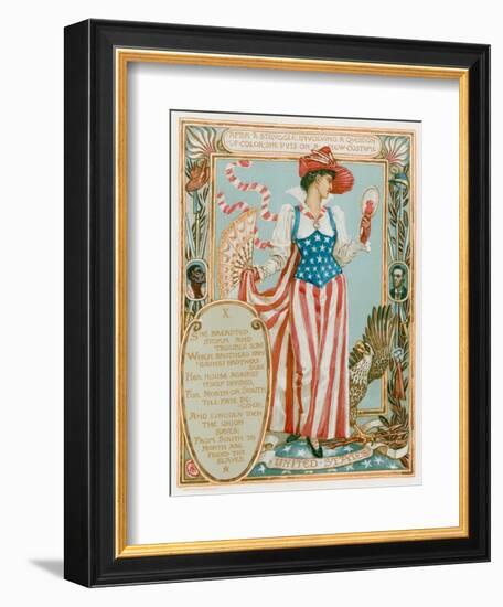 After a Struggle Involving a Question of Colour-Walter Crane-Framed Giclee Print