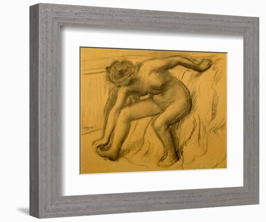 After Bath, 1892-Edgar Degas-Framed Art Print