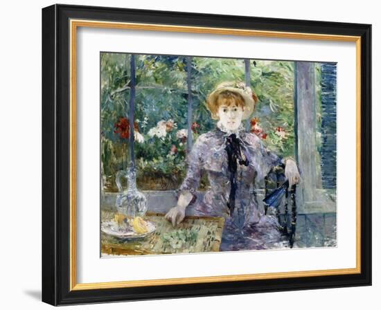 After Breakfast (Apres le Dejeuner). 1881-Berthe Morisot-Framed Giclee Print