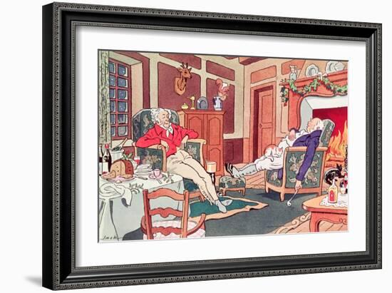 After Christmas Lunch-null-Framed Giclee Print