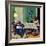 "After Dinner at the Farm," March 27, 1948-John Falter-Framed Giclee Print