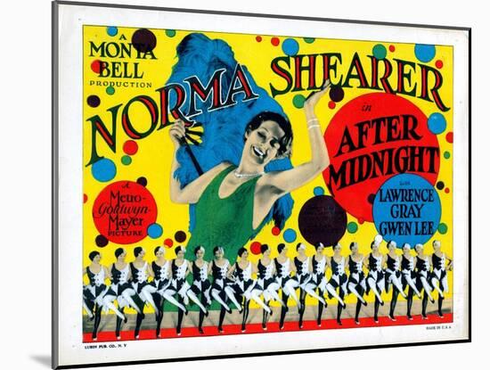 After Midnight, Norma Shearer, 1927-null-Mounted Art Print