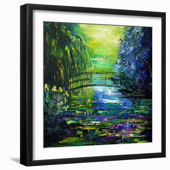 After Monet in Giverny-Pol Ledent-Framed Premium Giclee Print