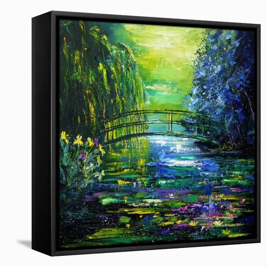 After Monet in Giverny-Pol Ledent-Framed Stretched Canvas