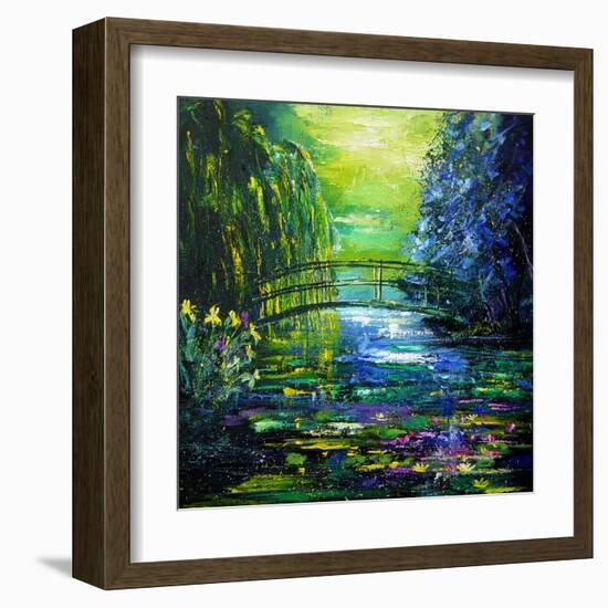 After Monet in Giverny-Pol Ledent-Framed Art Print