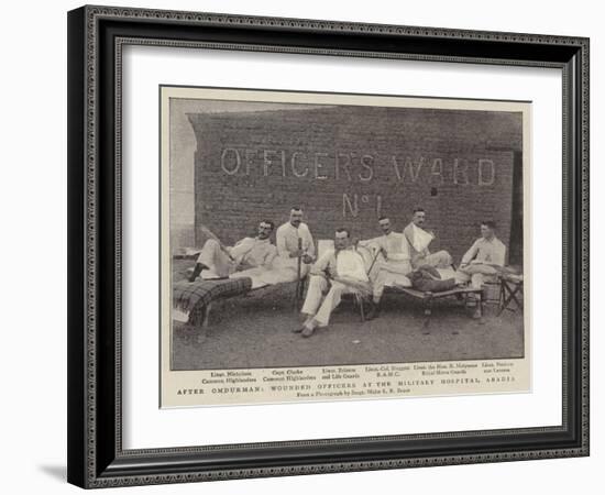 After Omdurman, Wounded Officers at the Military Hospital, Abadia-null-Framed Giclee Print