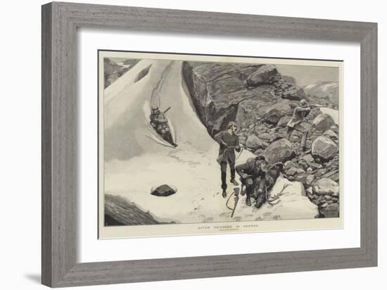 After Reindeer in Norway-Richard Caton Woodville II-Framed Giclee Print