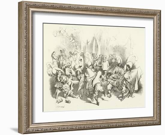 After Richelieu's Decree Against Duelling-Gustave Doré-Framed Giclee Print