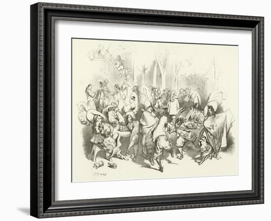 After Richelieu's Decree Against Duelling-Gustave Doré-Framed Giclee Print