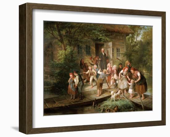 After School, Spree Forest-Johann Kretzschmer-Framed Giclee Print