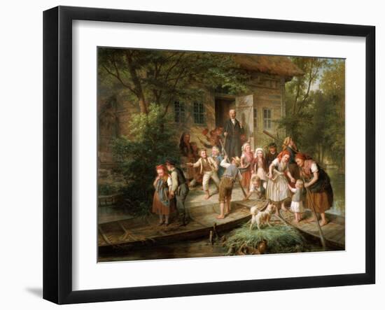 After School, Spree Forest-Johann Kretzschmer-Framed Giclee Print