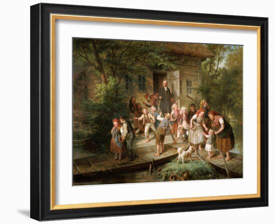 After School, Spree Forest-Johann Kretzschmer-Framed Giclee Print