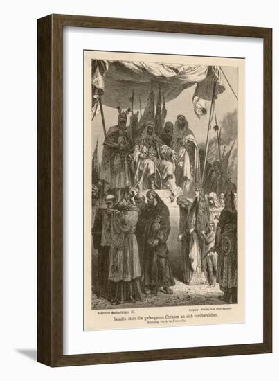 After Second Crusade Saladin-Alphonse De Neuville-Framed Art Print