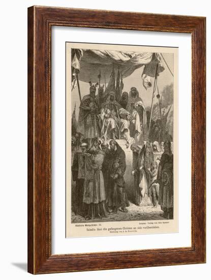 After Second Crusade Saladin-Alphonse De Neuville-Framed Art Print