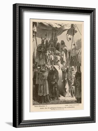 After Second Crusade Saladin-Alphonse De Neuville-Framed Art Print