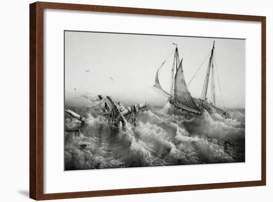 After Storm, by Ferdinand Perrot (1808-1841), Lithograph, 19th Century-null-Framed Giclee Print