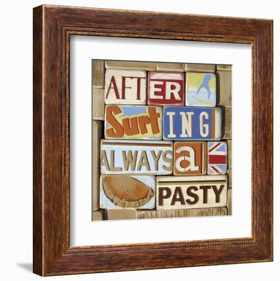 After Surfing Always a Pasty-Norfolk Boy-Framed Art Print