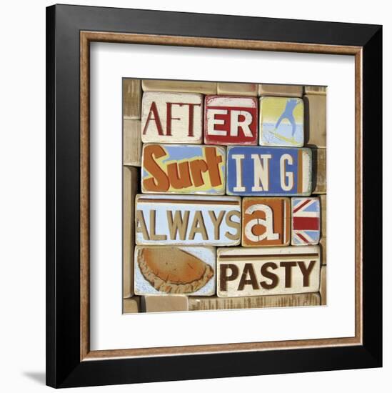 After Surfing Always a Pasty-Norfolk Boy-Framed Art Print