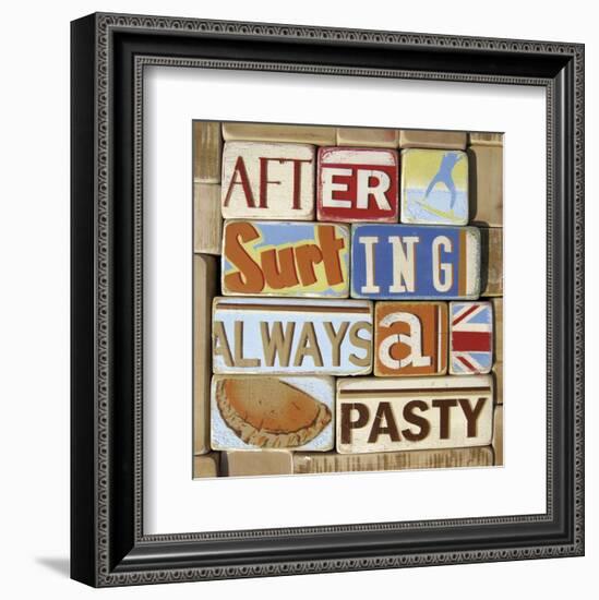 After Surfing Always a Pasty-Norfolk Boy-Framed Art Print