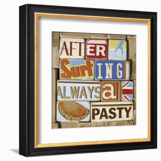 After Surfing Always a Pasty-Norfolk Boy-Framed Art Print