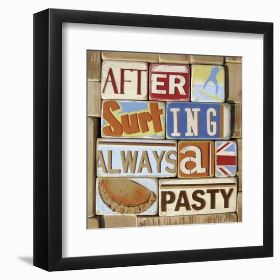 After Surfing Always a Pasty-Norfolk Boy-Framed Art Print