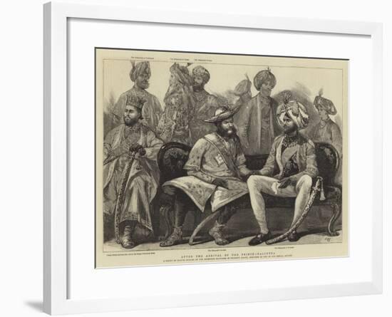After the Arrival of the Prince, Calcutta-Joseph Nash-Framed Giclee Print