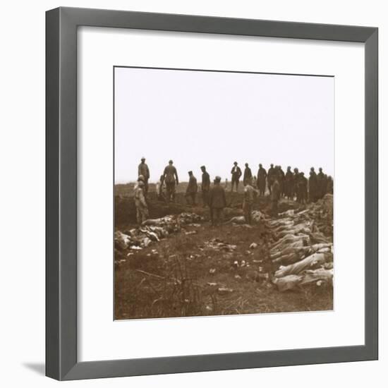 After the attack, Dompierre, Northern France, c1914-c1918-Unknown-Framed Photographic Print