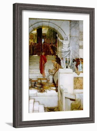 After the Audience-Sir Lawrence Alma-Tadema-Framed Art Print