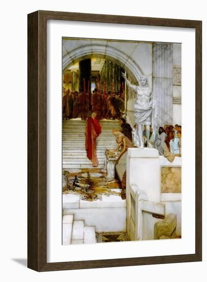 After the Audience-Sir Lawrence Alma-Tadema-Framed Art Print
