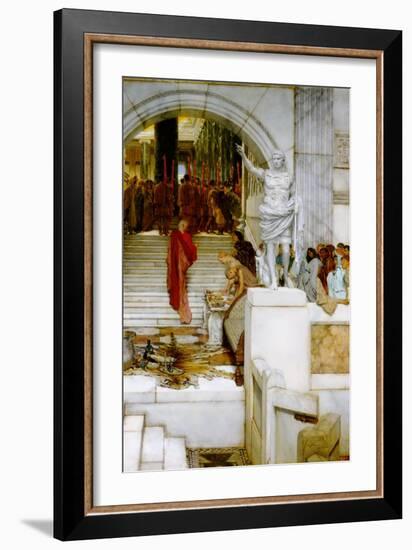 After the Audience-Sir Lawrence Alma-Tadema-Framed Art Print