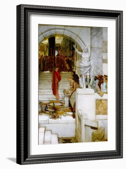 After the Audience-Sir Lawrence Alma-Tadema-Framed Art Print