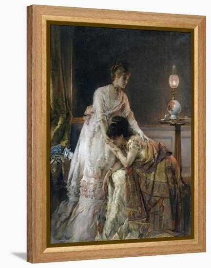 After the Ball, 1874-Alfred Emile Stevens-Framed Premier Image Canvas