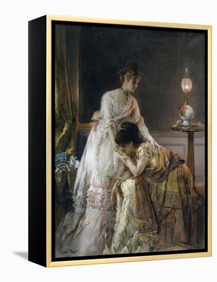 After the Ball, 1874-Alfred Emile Stevens-Framed Premier Image Canvas